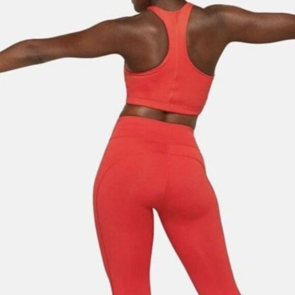 Outdoor Voices Raspberry Sports Bra Crop Top Size M Activewear Performance - Picture 3 of 9